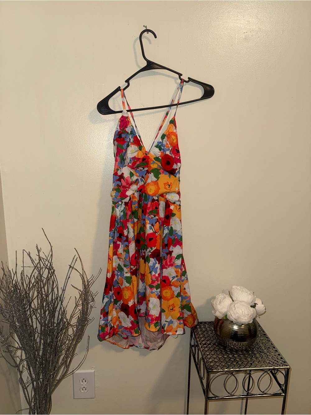 Floral Multicolor Girls' One-Piece Dress